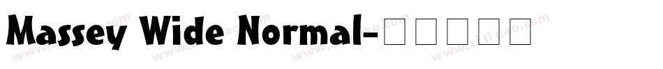 Massey Wide Normal字体转换